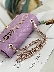 Chanel Medium Iconic Flap Bag Logo 9913 Size 23x14x7cm - 4