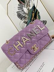 Chanel Medium Iconic Flap Bag Logo 9913 Size 23x14x7cm - 2