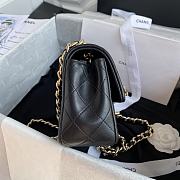 Chanel Classic Dinamond Flap Bag In Black AS2326 Size: 20x12x6cm. - 6