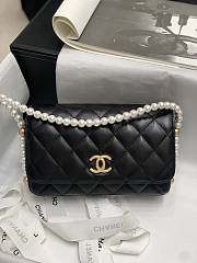 Chanel 21 WOC Pearl Chain Bag Size 13x19x4cm - 1