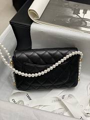 Chanel 21 WOC Pearl Chain Bag Size 13x19x4cm - 6