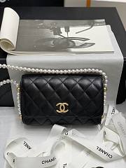 Chanel 21 WOC Pearl Chain Bag Size 13x19x4cm - 5