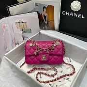 Chanel Classic Dinamond Flap Bag In Pink AS2326 Size: 20x12x6cm. - 1