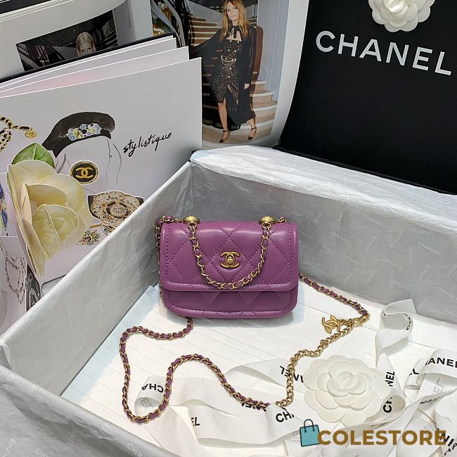 chanel retro button bag