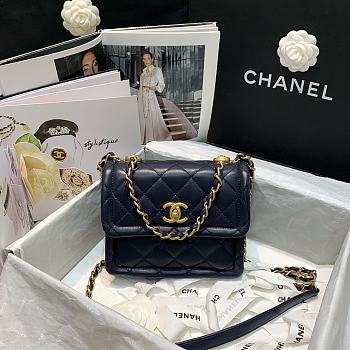 Chanel Retro Flap Button Bag AS2054 Size 19x16x6.5cm