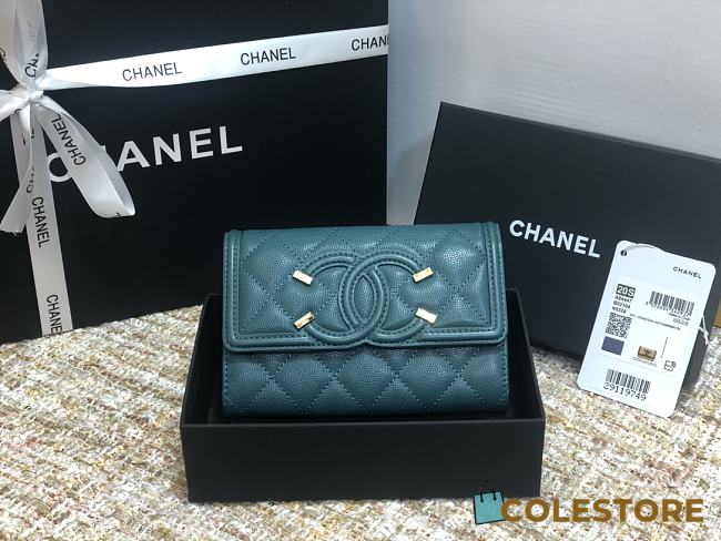 Chanel CC Fiigree Wallet A84448 Size 15cm - 1