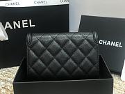 Chanel CC Fiigree Wallet In Black A84448 Size 15cm - 4
