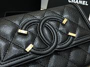 Chanel CC Fiigree Wallet In Black A84448 Size 15cm - 6
