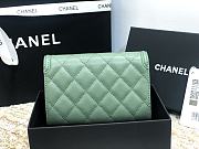 Chanel CC Fiigree Wallet In Light Green A84448 Size 15cm - 6