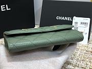 Chanel CC Fiigree Wallet In Light Green A84448 Size 15cm - 5