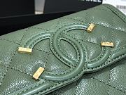 Chanel CC Fiigree Wallet In Light Green A84448 Size 15cm - 2