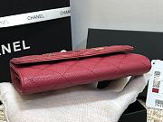 Chanel CC Fiigree Wallet In Bordeaux Red A84448 Size 15cm - 5