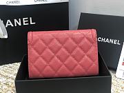 Chanel CC Fiigree Wallet In Red A84448 Size 15cm - 6