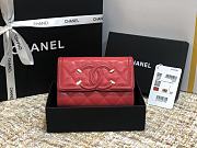 Chanel CC Fiigree Wallet In Rose A84448 Size 15cm - 1