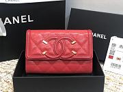 Chanel CC Fiigree Wallet In Rose A84448 Size 15cm - 6