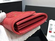 Chanel CC Fiigree Wallet In Rose A84448 Size 15cm - 4