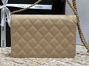 Chanel CC Filigree Chain Wallet Shoulder Bag In Beige 19.5cm - 4