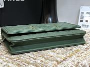 Chanel CC Filigree Chain Wallet Shoulder Bag In Green 19.5cm - 2