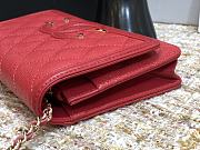 Chanel CC Filigree Chain Wallet Shoulder Bag In Rose 19.5cm - 4