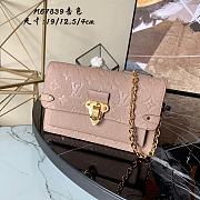Louis Vuitton Vavin Chain Wallet In Dusty Pink Monogram Empreinte Leather 19cm - 1