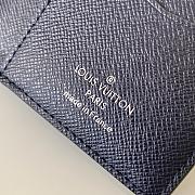 Louis Vuitton Zippy Card Holder In Blue N60441 Size 8x11x1cm - 6