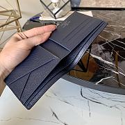 Louis Vuitton Zippy Wallet In Blue N60441 Size 11.5x9x1.5cm - 5