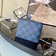 Louis Vuitton Zippy Wallet In Blue N60441 Size 11.5x9x1.5cm - 3