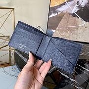 Louis Vuitton Zippy Wallet In Blue N60441 Size 11.5x9x1.5cm - 2