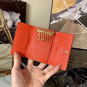 Louis Vuitton Multicles 6 Key Holder Damier Orange Button M60701 Size 10x7cm - 3
