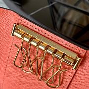 Louis Vuitton Multicles 6 Key Holder Monogram Pink Button M60701 Size 10x7cm - 3