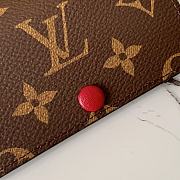 Louis Vuitton Multicles 6 Key Holder Monogram Red Button M60701 Size 10x7cm - 5