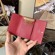 Louis Vuitton Multicles 6 Key Holder Monogram Red Button M60701 Size 10x7cm - 3