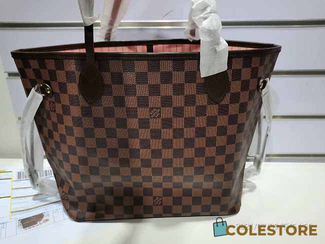 louis vuitton neverfull damier rose ballerine