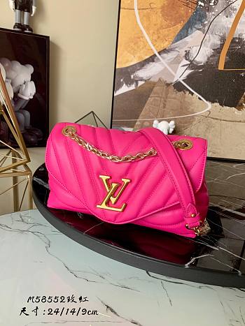 Louis Vuitton New Wave Chain Bag In Pink M58552 Size 24x14x9cm