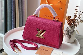 Louis Vuitton Twist PM Taurillon Leather In Pink M57093 Size 17cm
