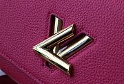 Louis Vuitton Twist PM Taurillon Leather In Pink M57093 Size 17cm - 3