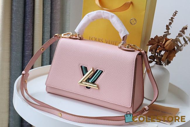 Louis Vuitton Twist PM Taurillon Leather In Light Pink M57093 Size 17cm - 1