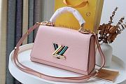 Louis Vuitton Twist PM Taurillon Leather In Light Pink M57093 Size 17cm - 1