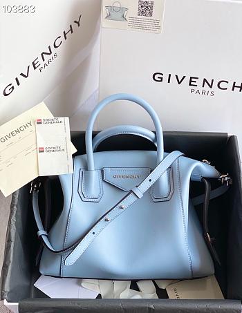 Givenchy Antigona Soft Tote Bag In Blue BB50F Size 30x8x25cm