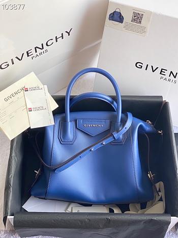 Givenchy Antigona Soft Tote Bag In Ocean Blue BB50F Size 30x8x25cm
