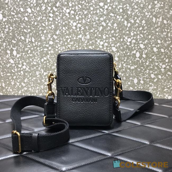 Valentino Garavani Identity Crossbody Bag In Black VY0B0 Size 12x4.5x16cm - 1