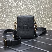 Valentino Garavani Identity Crossbody Bag In Black VY0B0 Size 12x4.5x16cm - 1