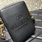 Valentino Garavani Identity Crossbody Bag In Black VY0B0 Size 12x4.5x16cm - 3