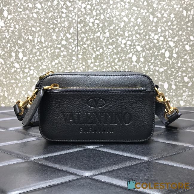 Valentino Garavani Belt Bag In Black Leather VY0B0 Size 19x4x10cm - 1