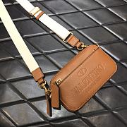 Valentino Garavani Belt Bag In Brown Leather VY0B0 Size 19x4x10cm - 3