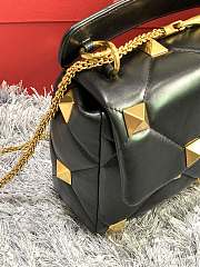 Valentino Garavani Roman Stud In Black Shoulder Bag WB0I6 Size 30x20x12cm - 3
