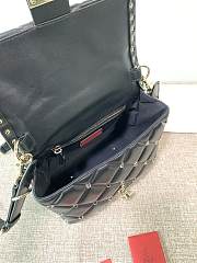 Valentino Garavani Candystud Bag In Black Quilted Leather Bag SW2B0 Size 23x11x7cm - 3