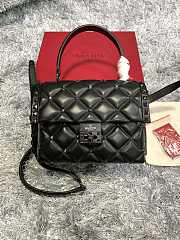 Valentino Garavani Candystud In Black Quilted Leather Bag SW2B0 Size 23x11x7cm - 1