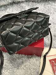 Valentino Garavani Candystud In Black Quilted Leather Bag SW2B0 Size 23x11x7cm - 3