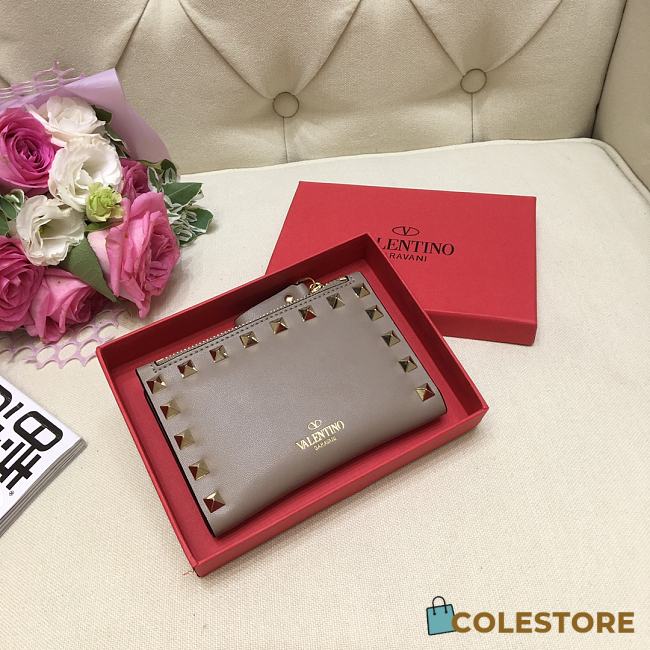 Valentino Garavani Compact Rockstud Wallet WP0P3 Size 13cm - 1